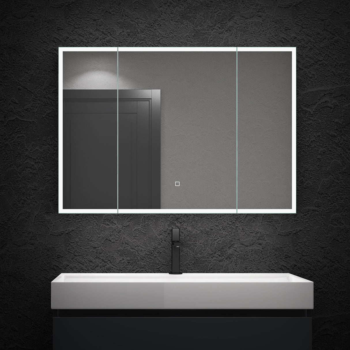 glasvilla Espejo armario de baño con iluminación LED armario de baño colgante espejo de baño Espejo armario-04