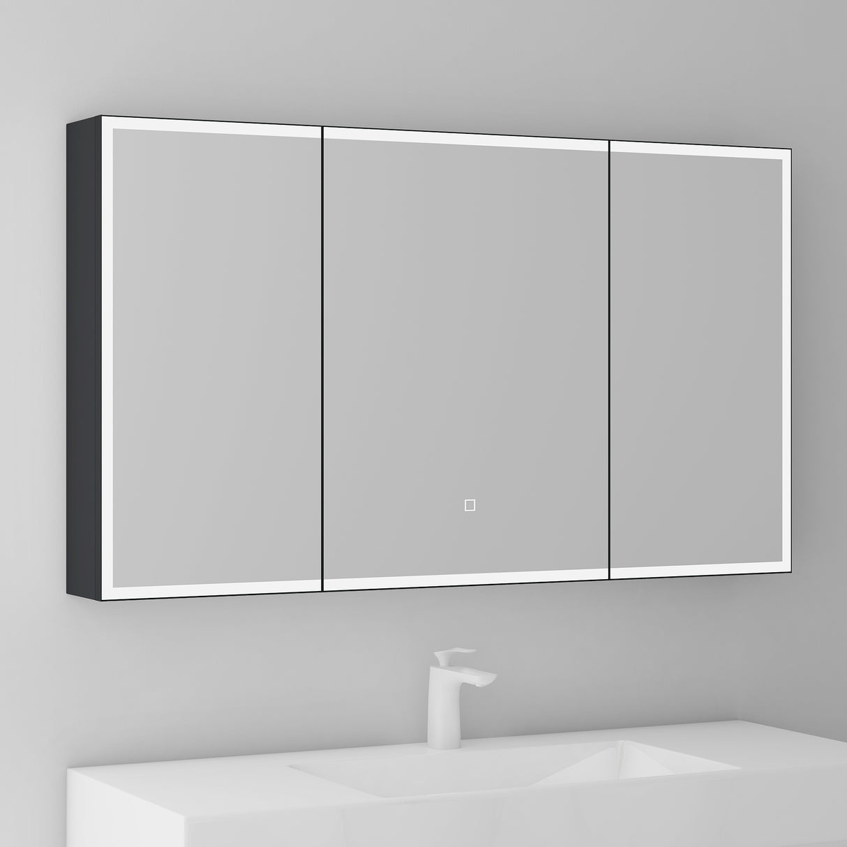 glasvilla Espejo armario de baño con iluminación LED armario de baño colgante espejo de baño Espejo armario-04