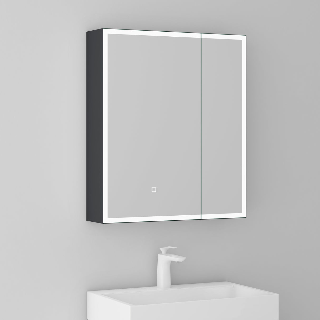 glasvilla Espejo armario de baño con iluminación LED armario de baño colgante espejo de baño Espejo armario-04