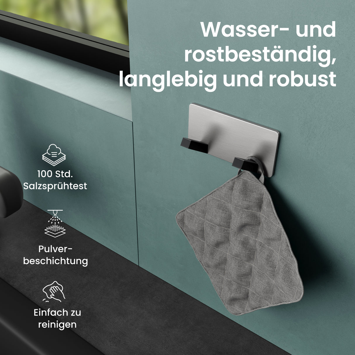 glasvilla perchero de pared ganchos de pared de aluminio perchero con ganchos plegables barra de perchero ganchos de perchero ganchos para ropa Stalo-04+05