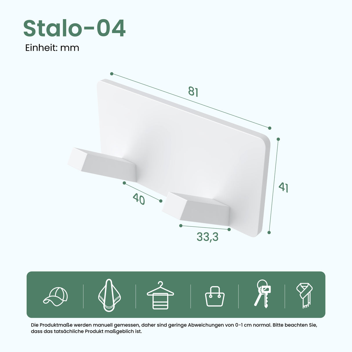glasvilla perchero de pared ganchos de pared de aluminio perchero con ganchos plegables barra de perchero ganchos de perchero ganchos para ropa Stalo-04+05