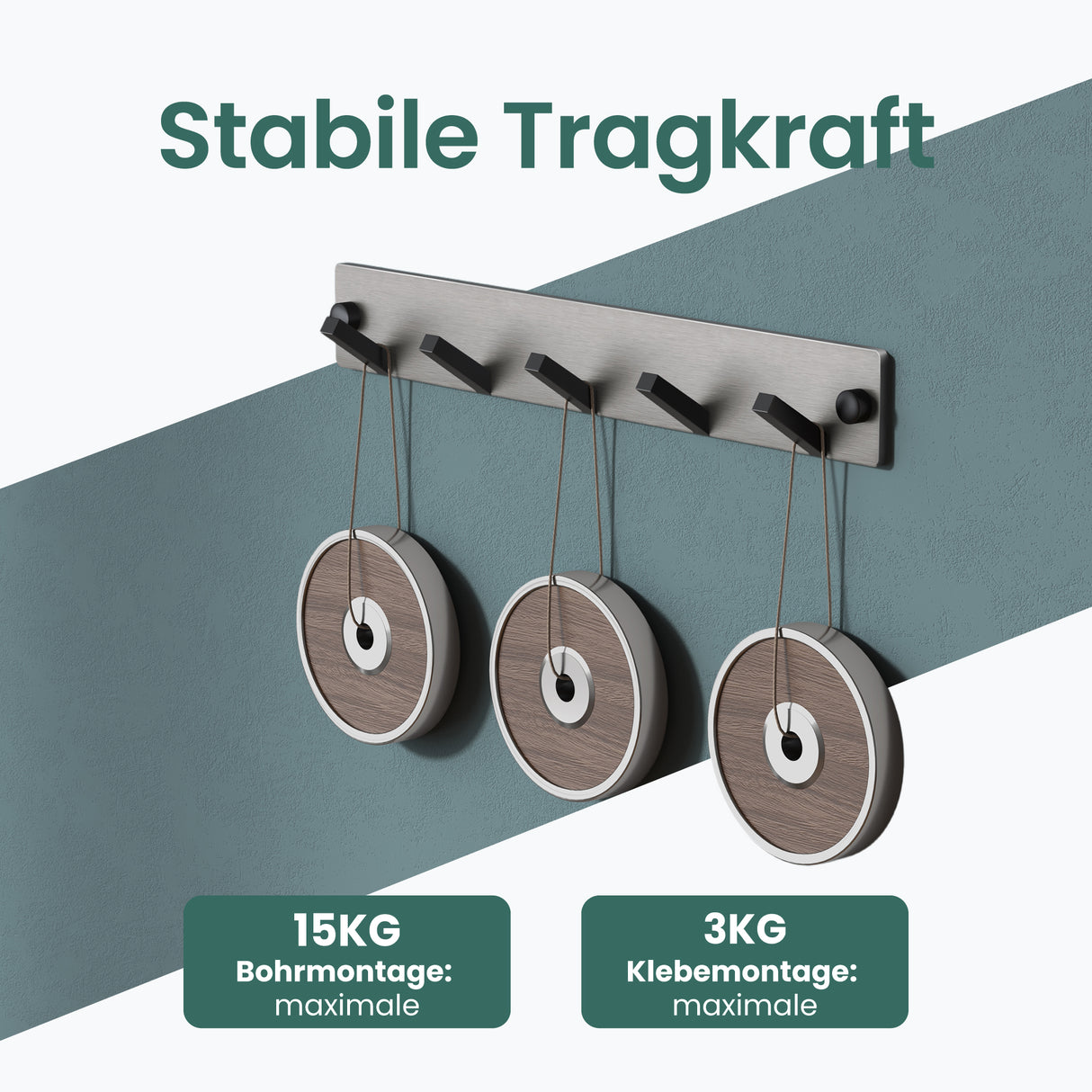 glasvilla perchero de pared ganchos de pared de aluminio perchero con ganchos plegables barra de perchero ganchos de perchero ganchos para ropa Stalo-04+05