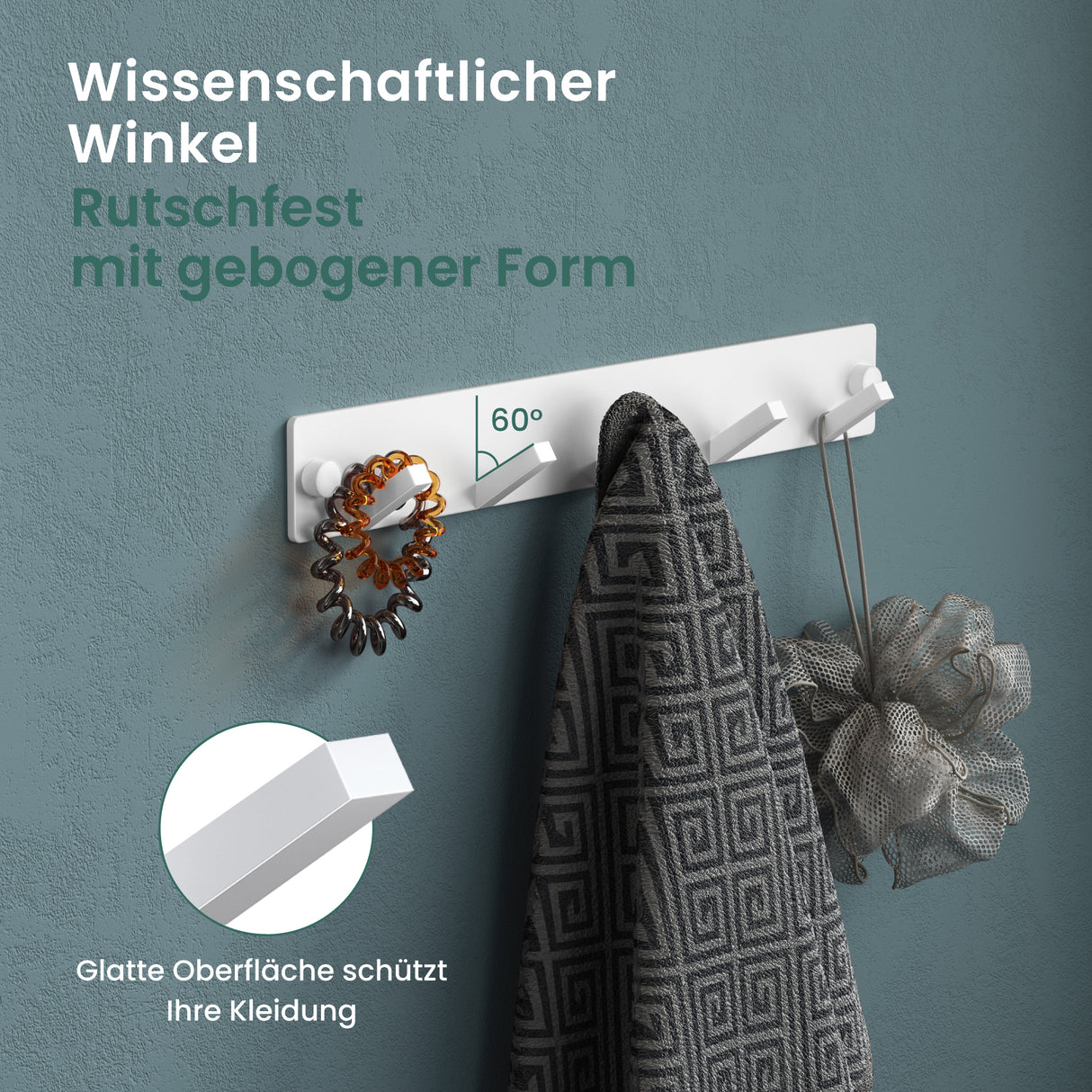 glasvilla perchero de pared ganchos de pared de aluminio perchero con ganchos plegables barra de perchero ganchos de perchero ganchos para ropa Stalo-04+05