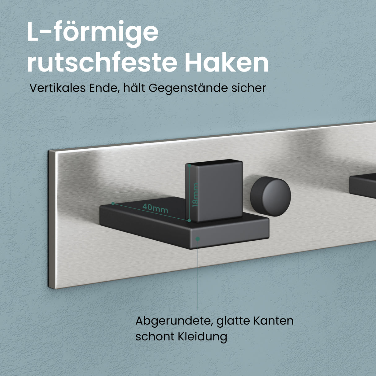 glasvilla ganchos de ropa perchero de pared ganchos de pared de acero inoxidable barra de percha ganchos de perchero Stalo-06+Stalo-07