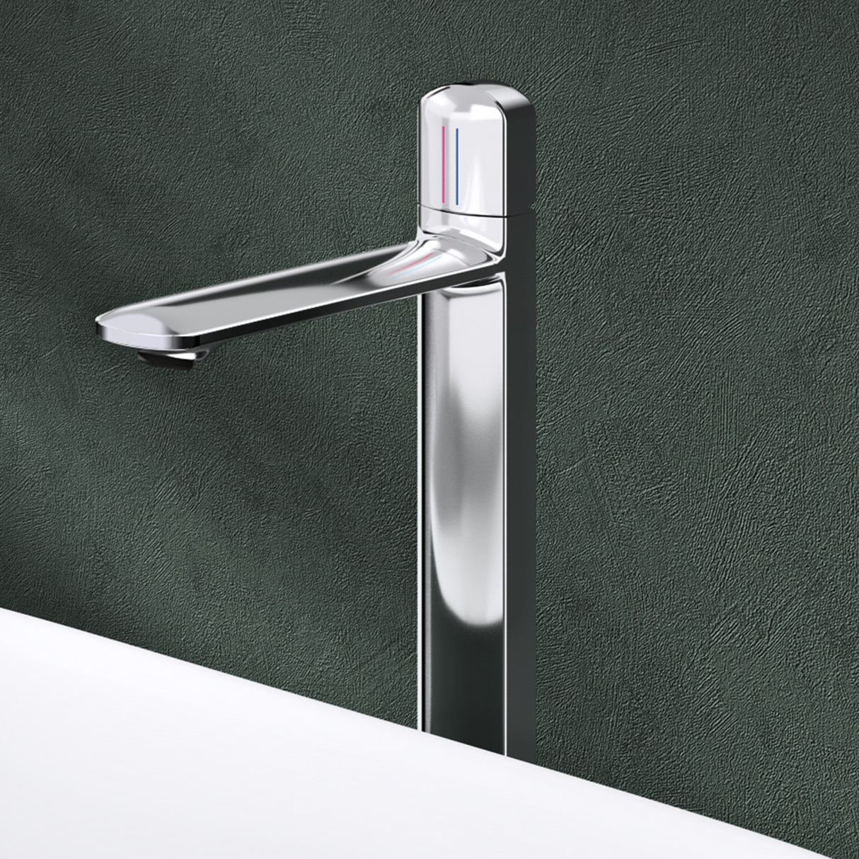 Glasvilla Grifería Monomando para Lavabo | Diseño Moderno | Latón de Alta Calidad | Instalación DIN