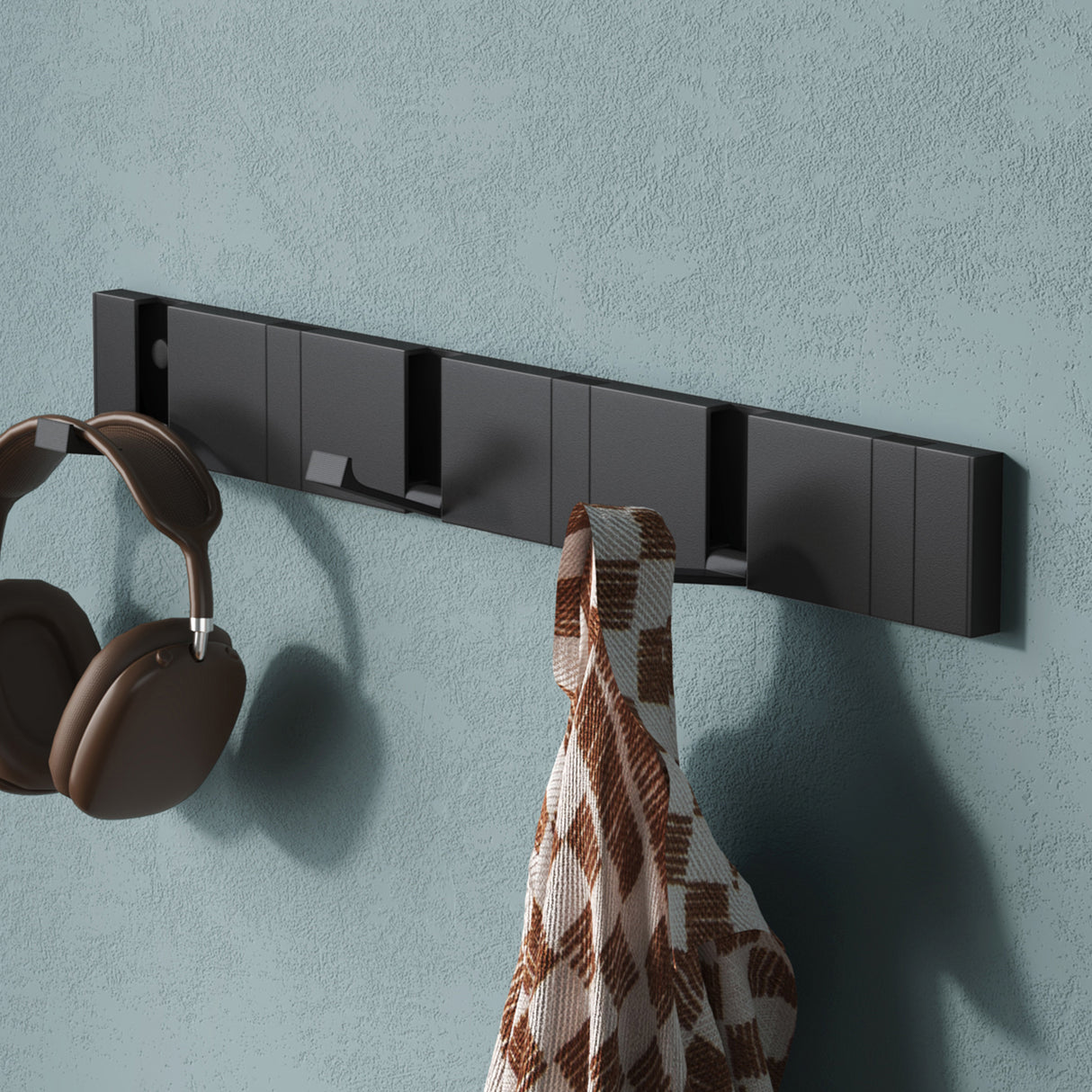 glasvilla Kleiderhaken ohne Bohren Wandgarderobe Wandhaken aus Edelstahl Garderobenleiste Garderobenhaken Stalo-04+05