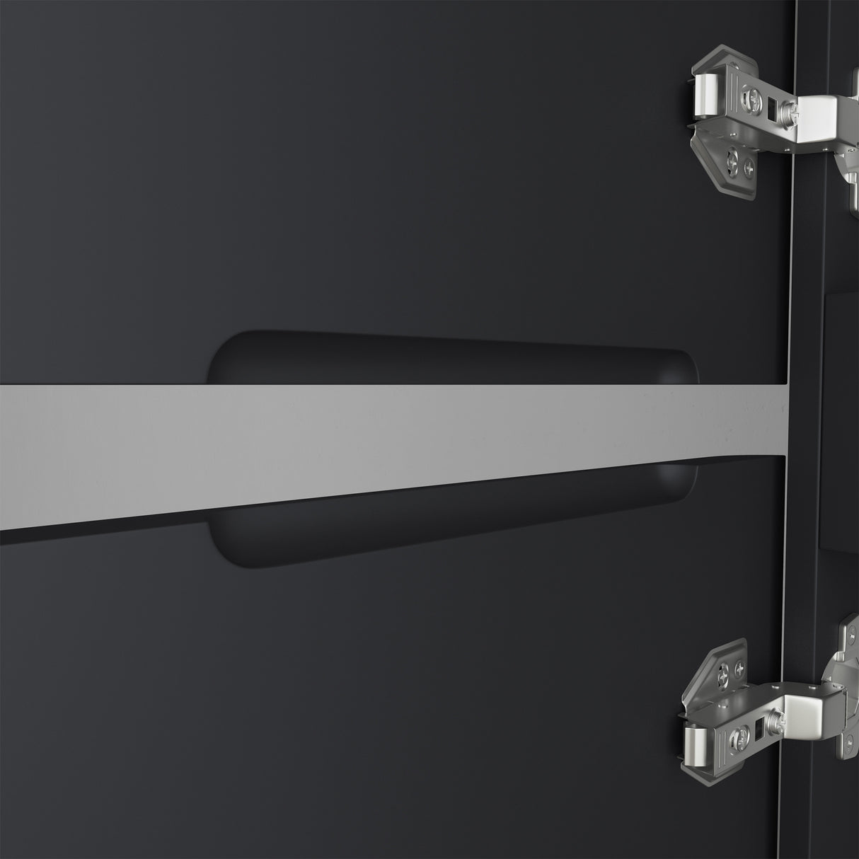 Meuble de salle de bain Glasvilla à 2 portes et 4 compartiments L x P : 35 x 20 cm. Armoire haute de salle de bain avec étagère. Meuble polyvalent Lucca.