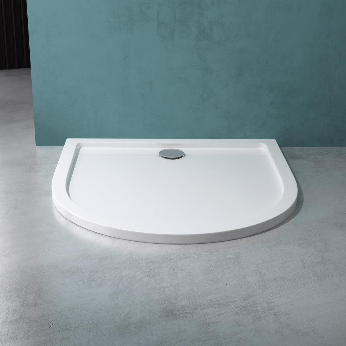 Receveur de douche Glasvilla en acrylique, forme : demi-cercle, Faro4