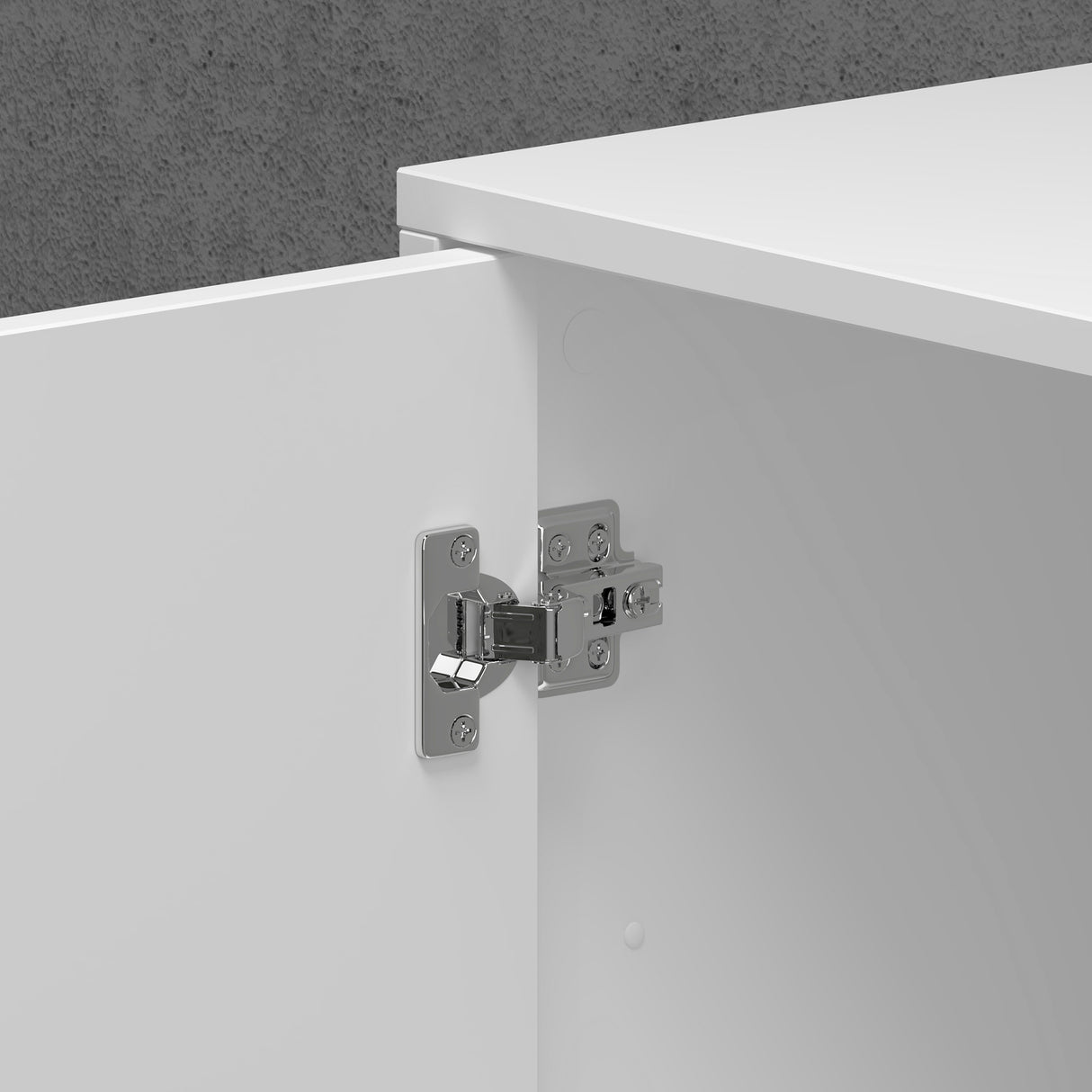 glasvilla Mobile Contenitore con 2 Ante e 2 Cassetti Mobiletto Bagno per Soggiorno, Sala da Pranzo, Camera da Letto Schrank05