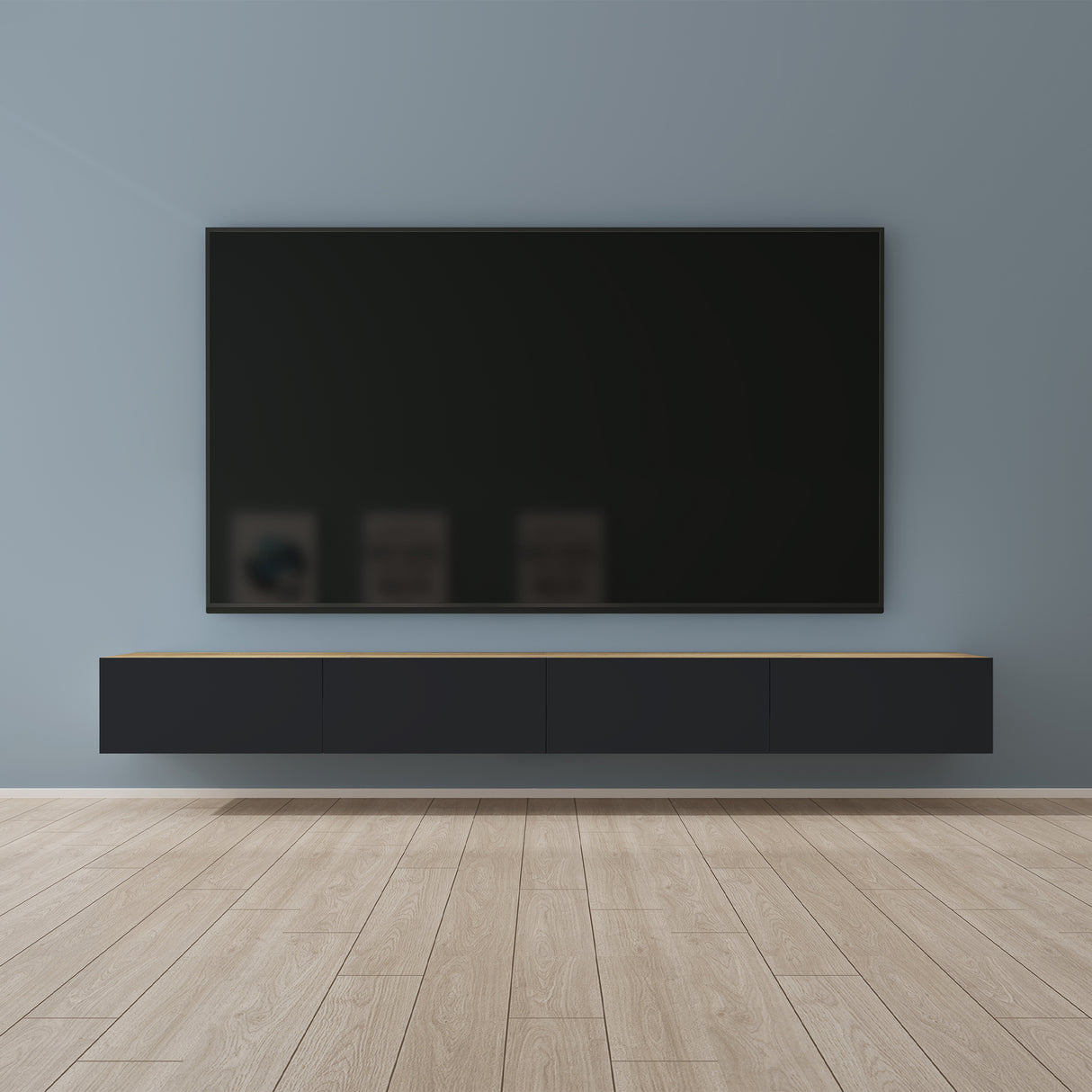 glasvilla mesa de televisión mueble de televisión armario con asa oculta y cierre suave mueble bajo armario colgante para sala de estar mueble de televisión02