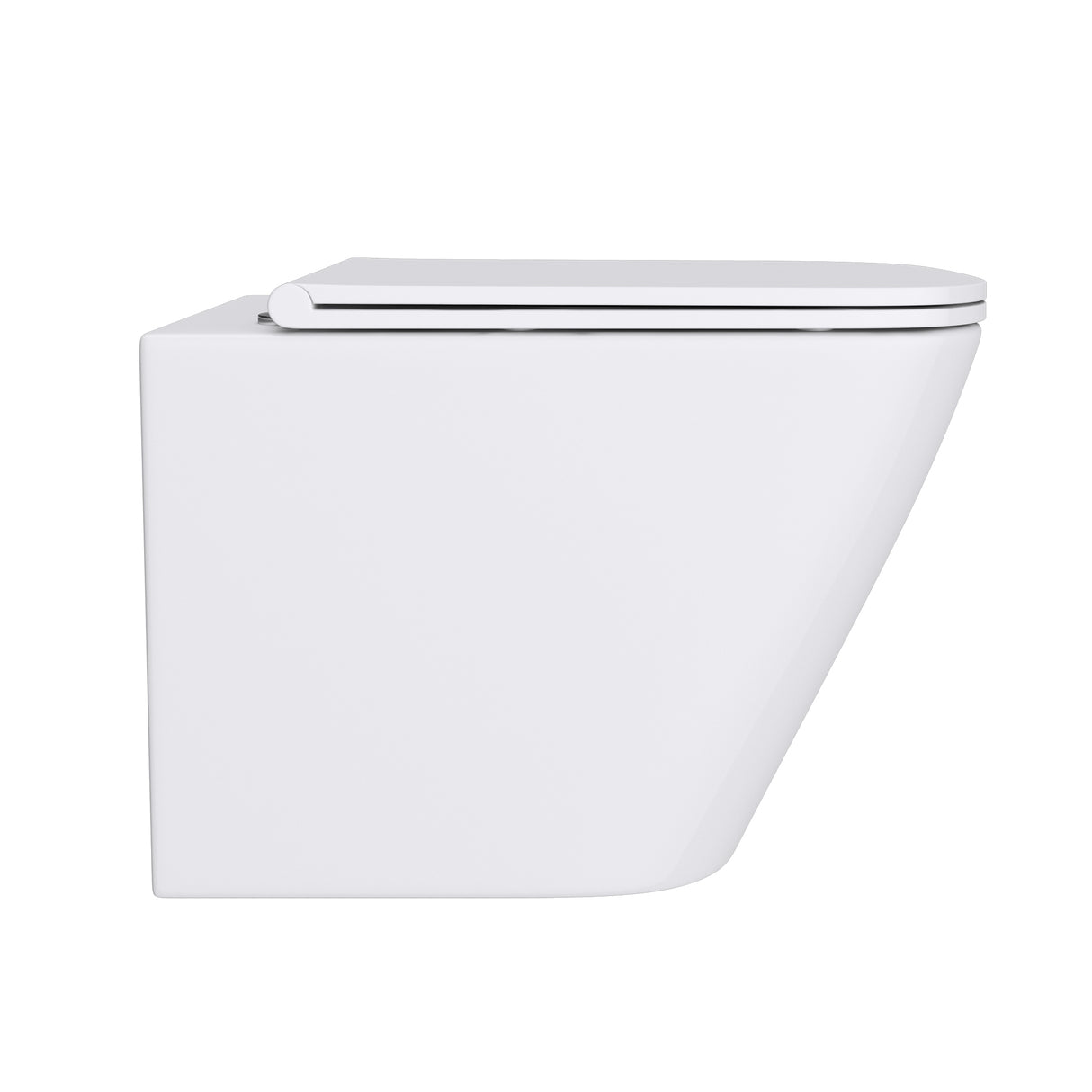 glasvilla Sanitari Bagno Sospeso in Ceramica, WC Sospeso senza Brida con Chiusura di Soft Close Aachen112