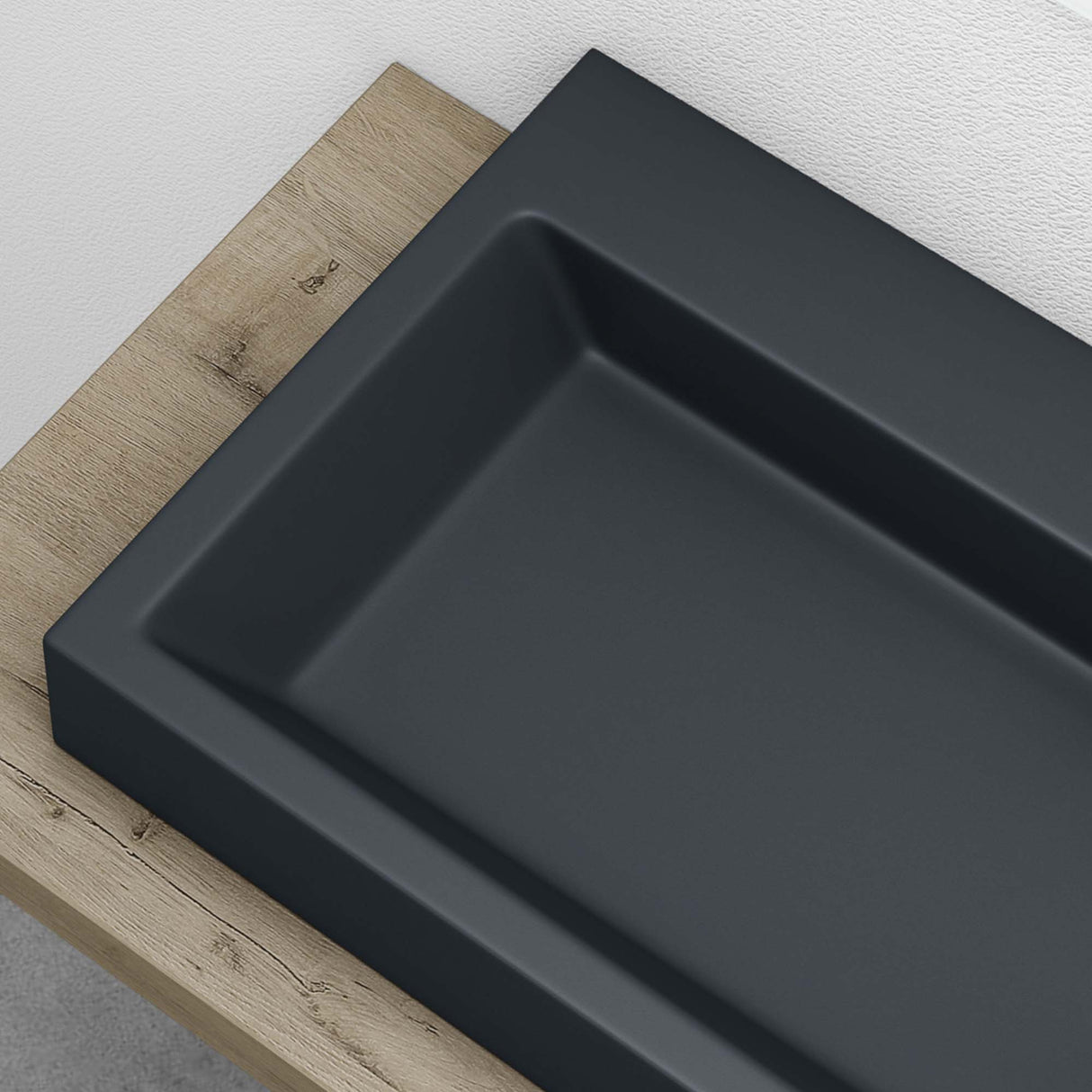 glasvilla lavabo de encimera lavabo colgante cuenco de lavado mineral Bad cuadrado Col06