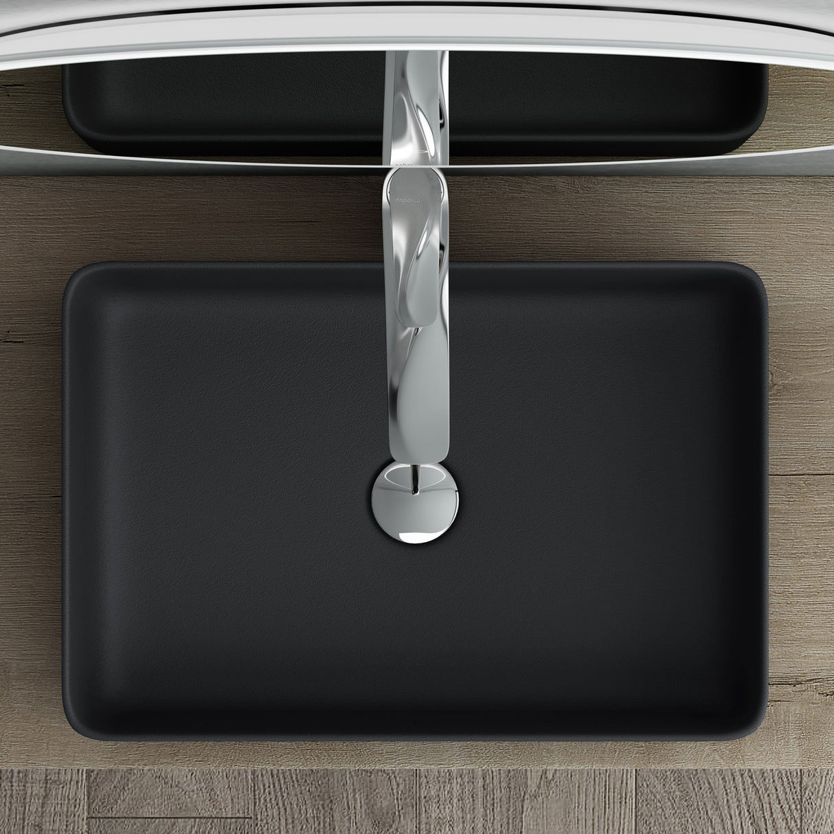 glasvilla Lavabo Lavabo de Encimera BTH: 59x38x13,5cm Cuenco de Cerámica Bruselas105D