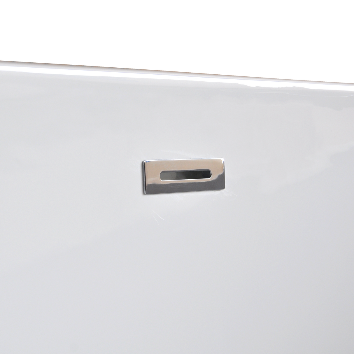 glasvilla Bañera Independiente Rectangular Acrílico Sanitario con Grifería Bañera de Pie