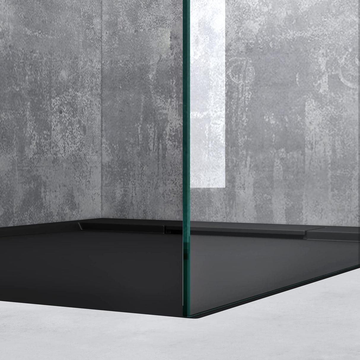 glasvilla Box Doccia Walk-In in Vetro 10mm Parete Doccia in Vetro di Sicurezza ESG con Rivestimento Nano e Braccio di Sostegno BRAM1&BRAM3 Bremen2