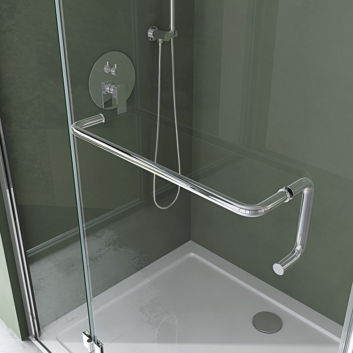 cabina de ducha glasvilla, mampara de ducha 6mm de vidrio de seguridad ESG con efecto loto y recubrimiento nano repelente de suciedad, ducha de vidrio real R04k