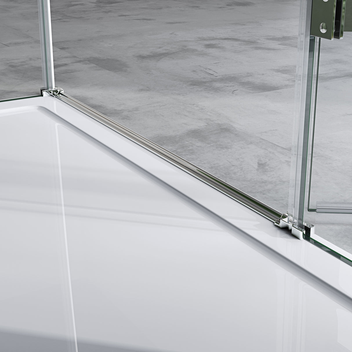 cabina de ducha glasvilla, mampara de ducha 6mm de vidrio de seguridad ESG con efecto loto y recubrimiento nano repelente de suciedad, ducha de vidrio real R04k