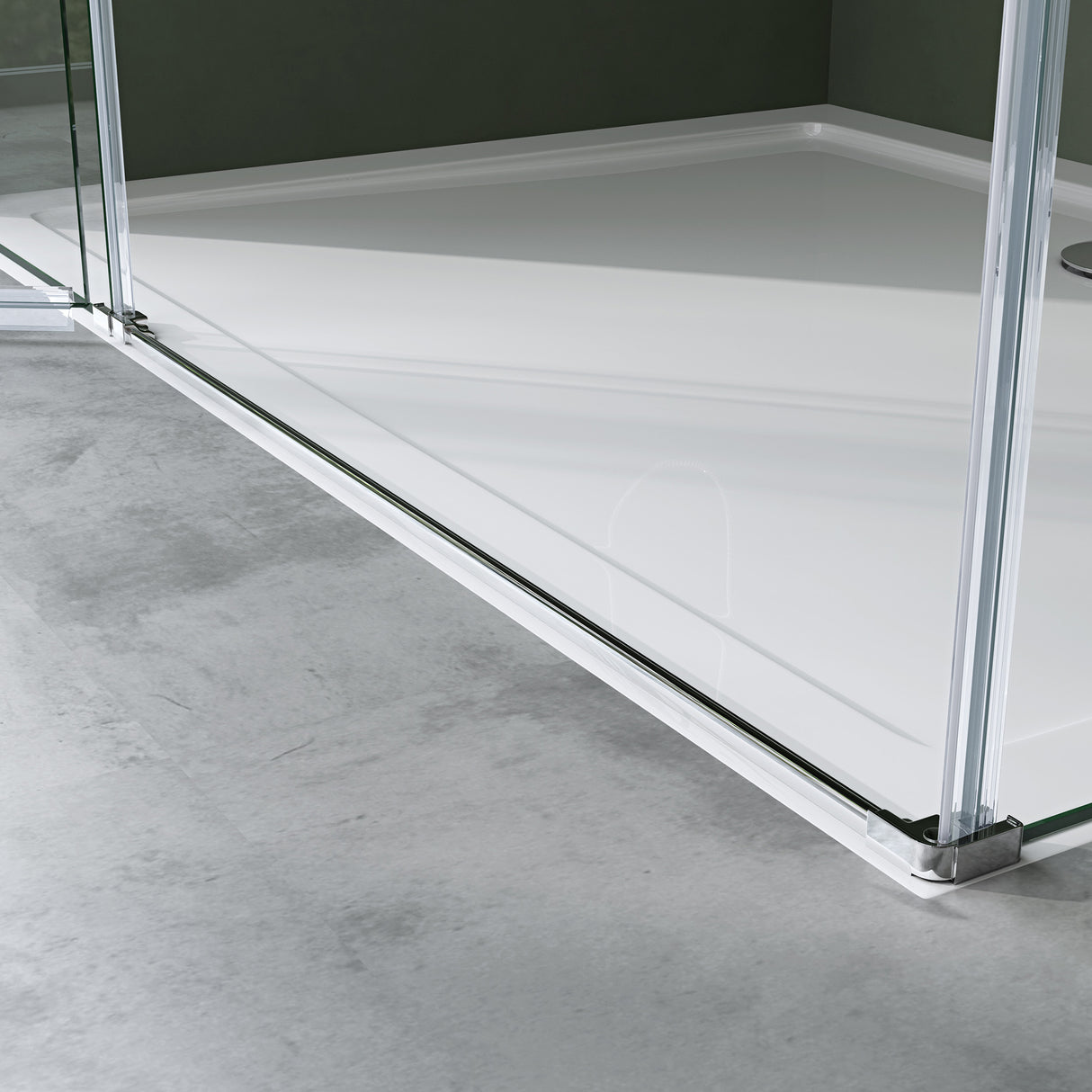 cabina de ducha glasvilla, mampara de ducha 6mm de vidrio de seguridad ESG con efecto loto y recubrimiento nano repelente de suciedad, ducha de vidrio real R04k