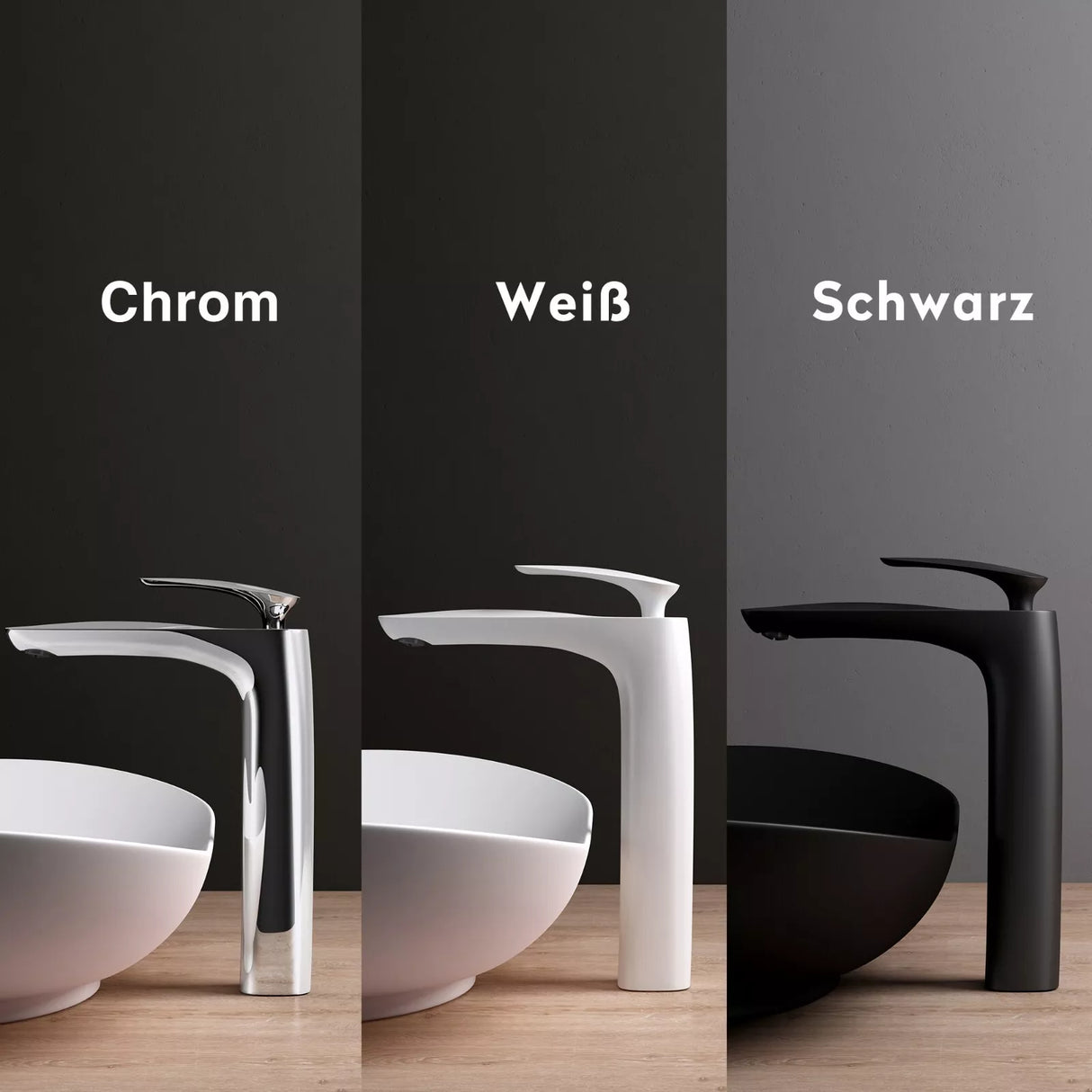 glasvilla Rubinetto Miscelatore Monocomando Rubinetto Bagno per Lavabo Bidet Lavandino WAM-7201