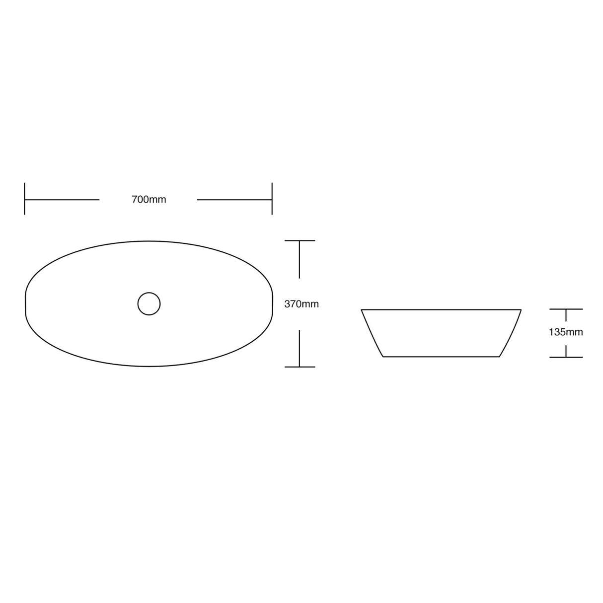 glasvilla Lavabo da Appoggio in Ceramica con Nano Rivestimenti Lavandino Bagno Brüssel104