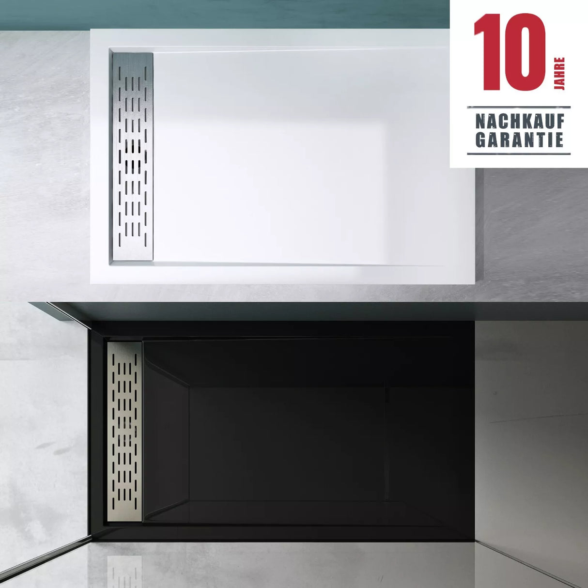 glasvilla Duschwanne Duschtasse de acrílico de alta calidad rectangular cuadrada Xetro04