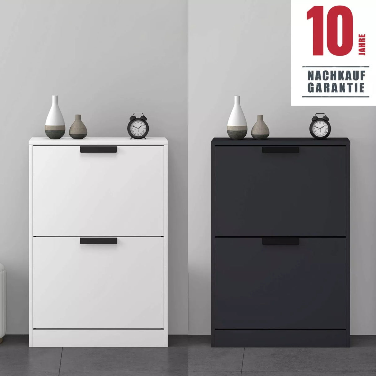 glasvilla Schuhschrank Schuhkommode Schuhkipper BxTxH: 60x28x89 cm Schmal zapatero Muebles Schuhschrank01