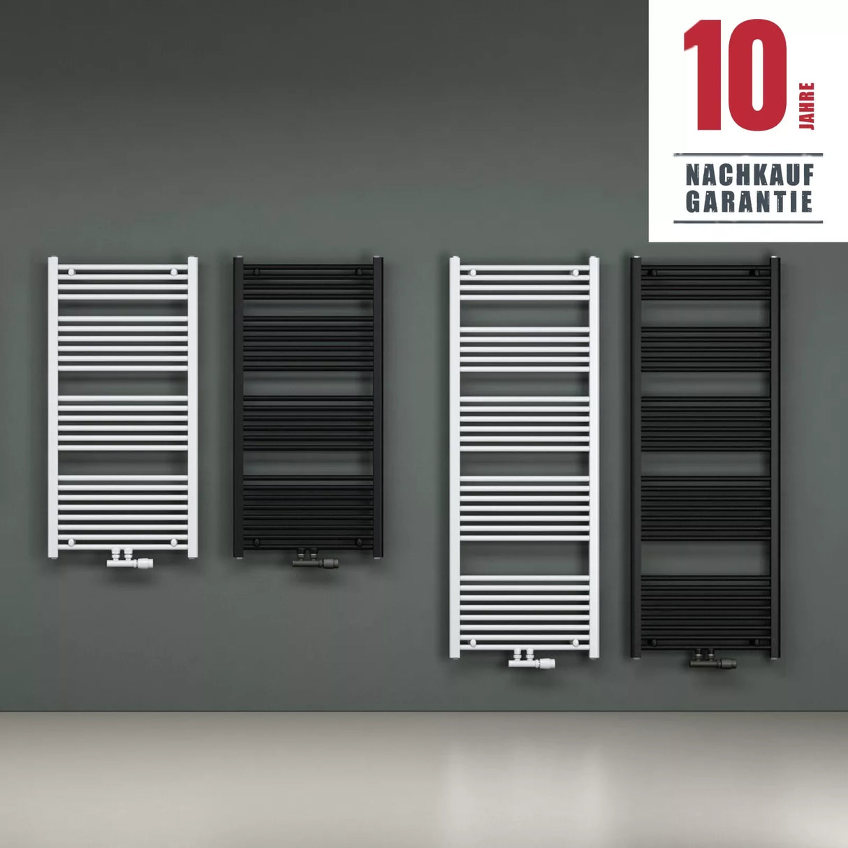 glasvilla Radiateur de Salle de Bain Design Raccordement Latéral et Central Sèche-Serviettes Tubulaire RHE