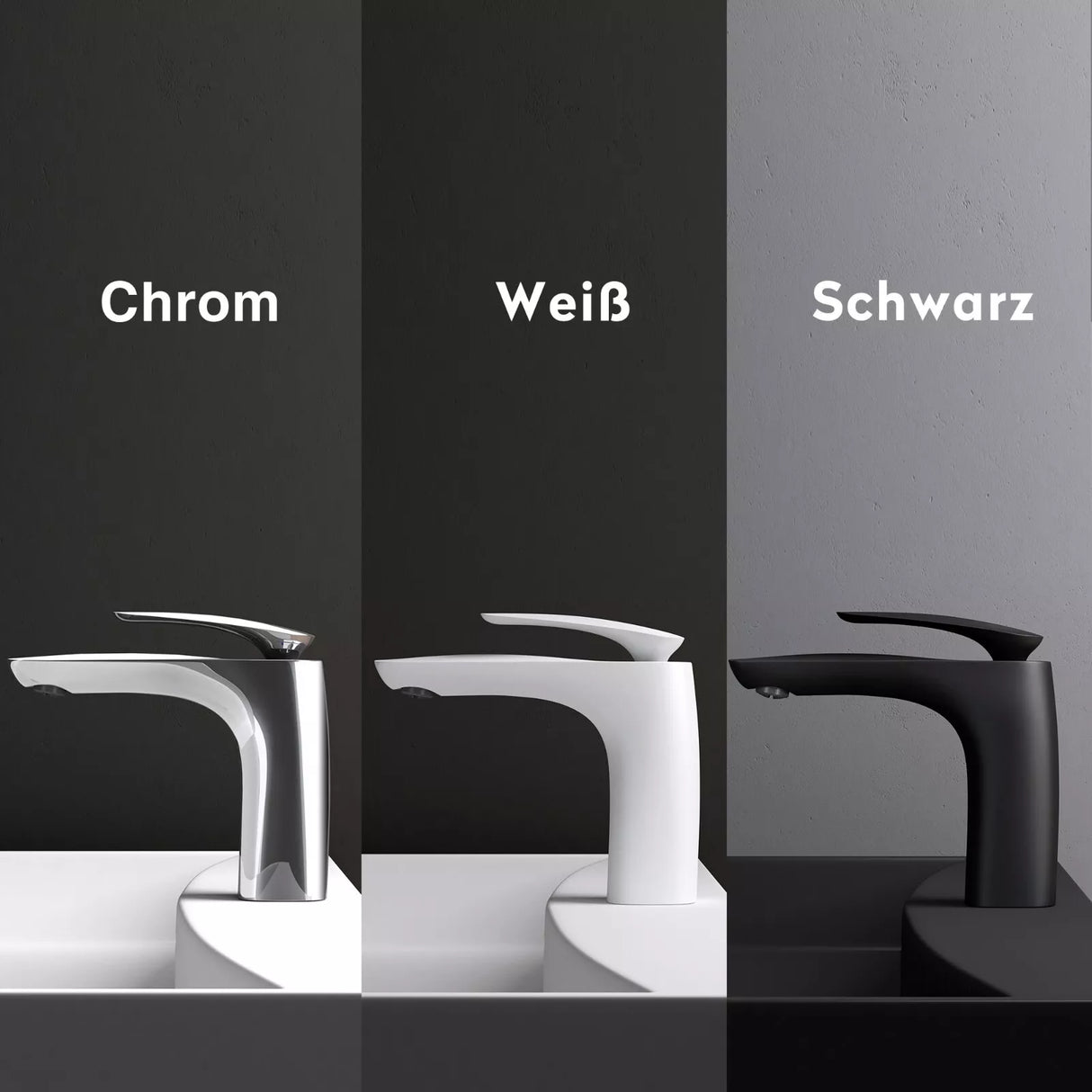 glasvilla Rubinetto Miscelatore Monocomando Rubinetto Bagno per Lavabo Bidet Lavandino WAM-7201