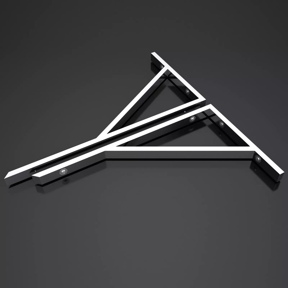 glasvilla Design Consola de Pared de Acero Inoxidable Soporte para Lavabo WH02