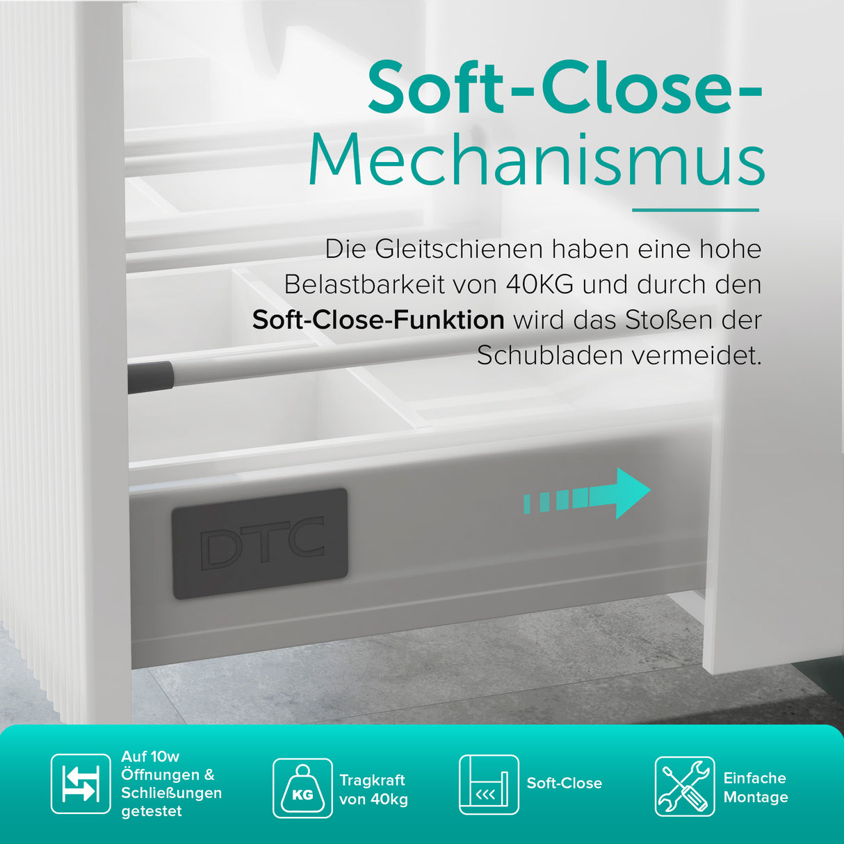 Set de muebles de baño glasvilla Design con lavabo y mueble bajo lavabo de 120 cm con cajones Softclose, incluye lavabo de mineralguss Santa