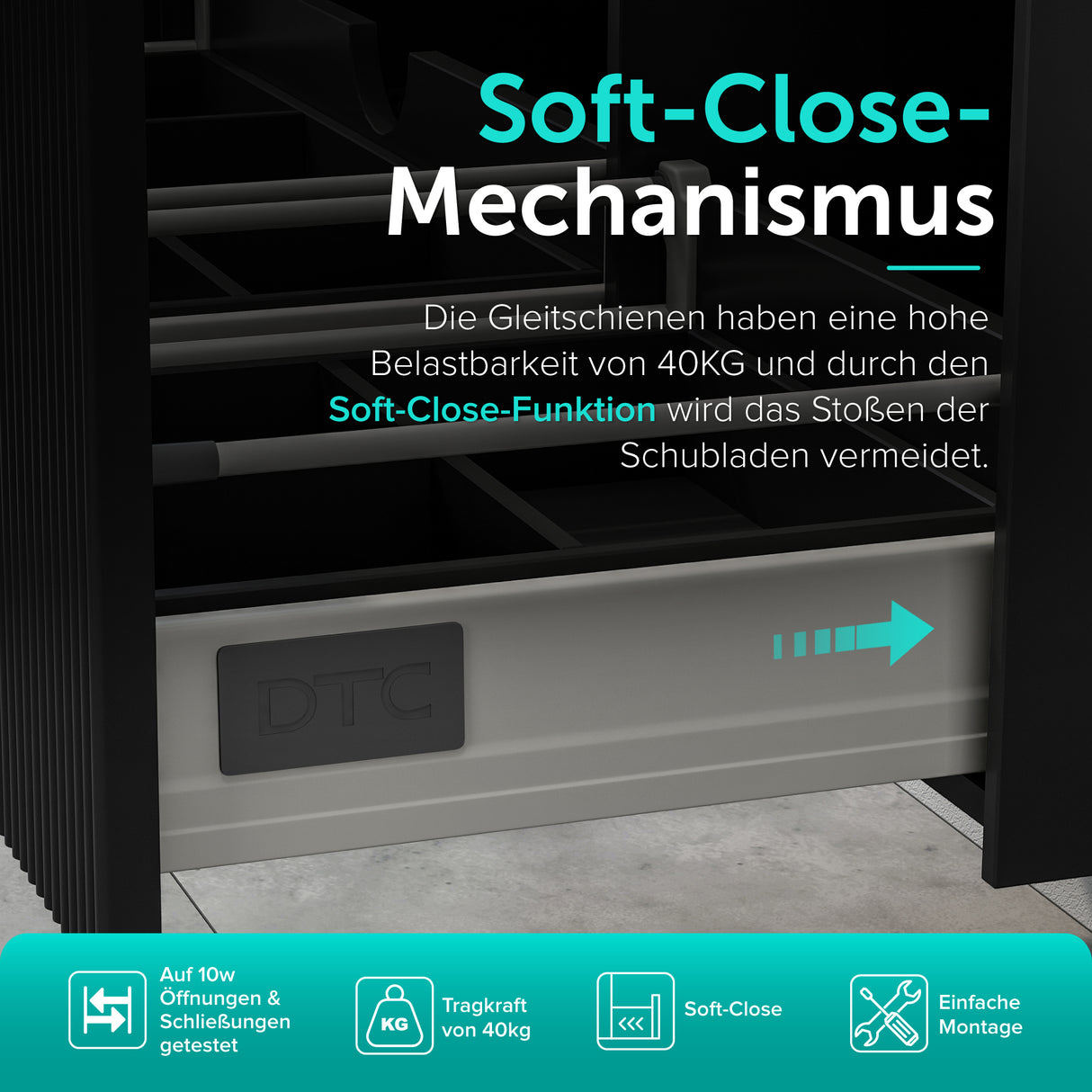 Set de muebles de baño glasvilla Design con lavabo y mueble bajo lavabo de 120 cm con cajones Softclose, incluye lavabo de mineralguss Santa