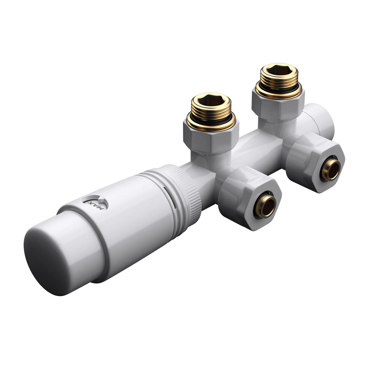 ventil de radiador glasvilla inkl. -regler con ajuste de temperatura 6° - 28° válvula termostática