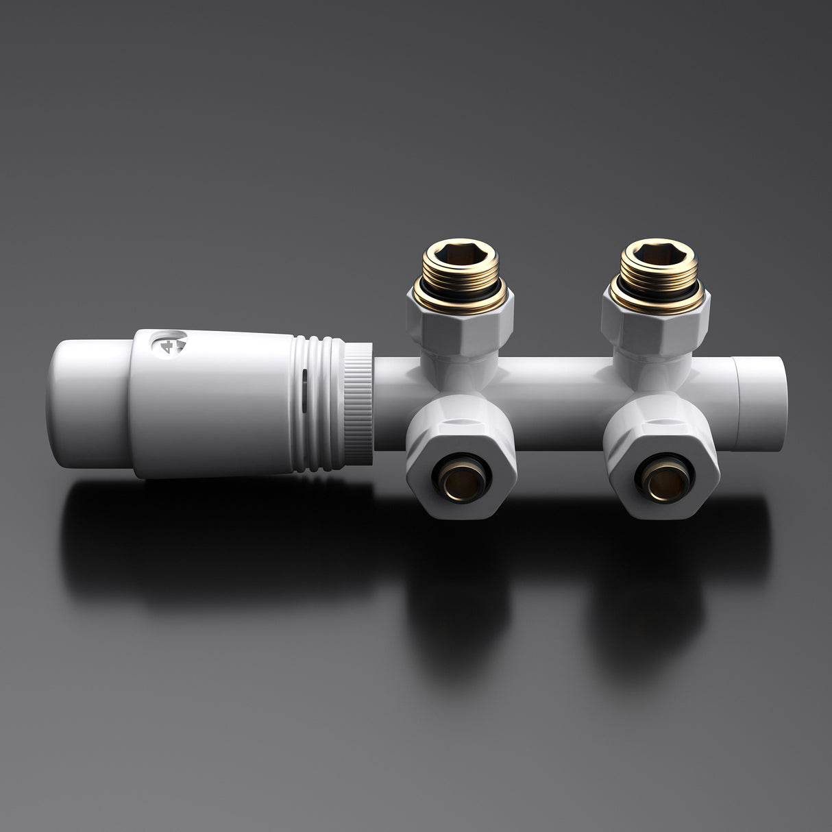 ventil de radiador glasvilla inkl. -regler con ajuste de temperatura 6° - 28° válvula termostática