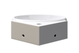 glasvilla Lavabo da Appoggio in Ceramica Lavabo Sospeso con Nano Rivestimenti Lavabo Bagno Sospeso Lavandino Bagno Bianco Brüssel002