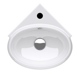 glasvilla Lavabo da Appoggio in Ceramica Lavabo Sospeso con Nano Rivestimenti Lavabo Bagno Sospeso Lavandino Bagno Bianco Brüssel002