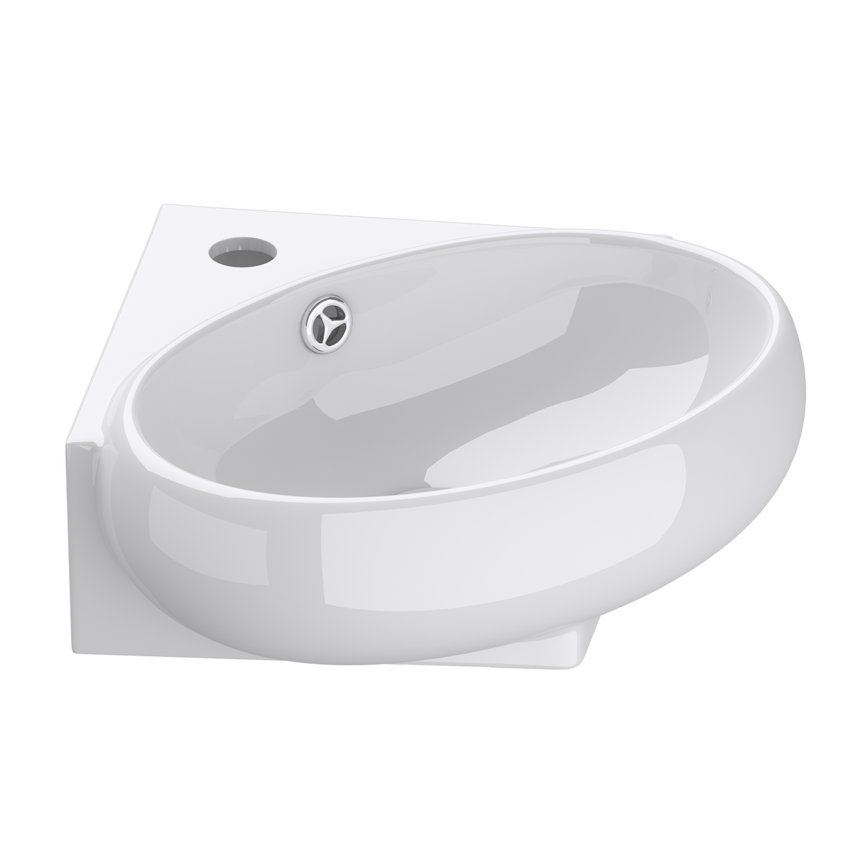 glasvilla Lavabo da Appoggio in Ceramica Lavabo Sospeso con Nano Rivestimenti Lavabo Bagno Sospeso Lavandino Bagno Bianco Brüssel002