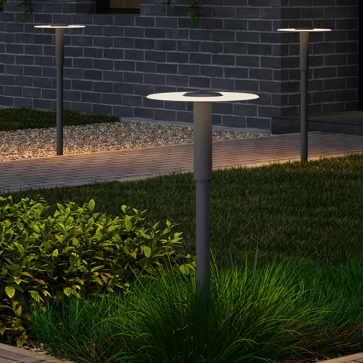 glasvilla luce da esterno ⌀300xH804mm IP65 luce da percorso esterna | Lampada da terra per giardino, lampada da giardino 3000K | Lampada da terra per esterni 6W StellaeLights 
