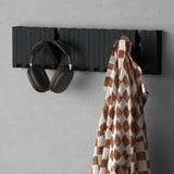 glasvilla Appendiabiti da Parete in Legno, Attaccapanni da Muro Moderno per Camera da Letto, Ingresso, Studio con Gancio Pieghevole e Salvaspazio, Twigro-01