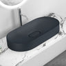 Lavandino da appoggio Glasvilla, lavabo da appoggio in ghisa minerale con rivestimento nano Colossum826