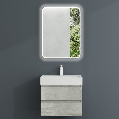 glasvilla Mobile Bagno Sospeso con 2 Cassetti Include Lavabo Mobile da Bagno con Lavabo Verona