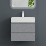 glasvilla Mobile Bagno Sospeso con 2 Cassetti Include Lavabo Mobile da Bagno con Lavabo Verona