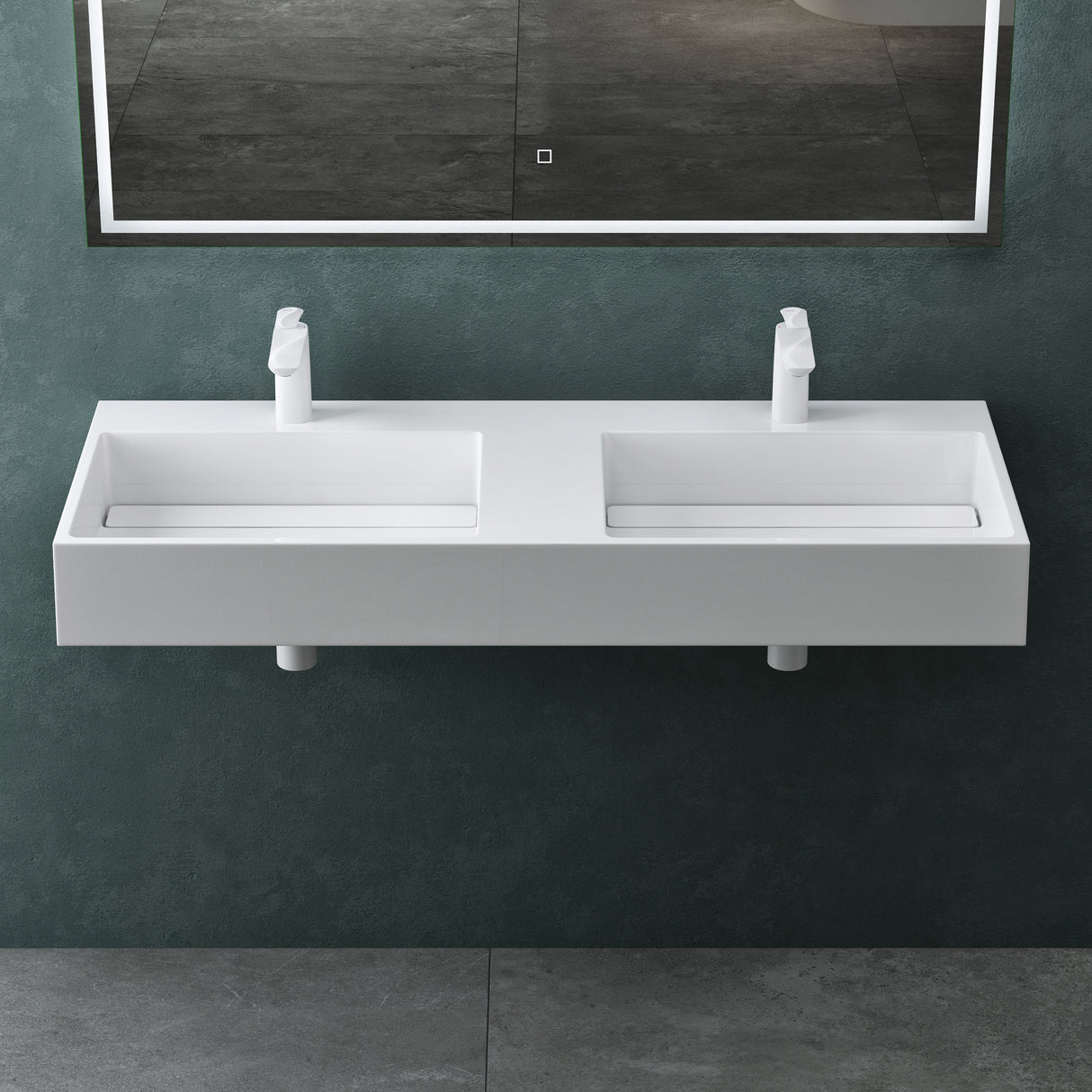 glasvilla Lavabo da Appoggio Lavandino Bagno Sospeso da Marmo Fuso Col12