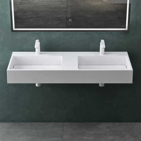 glasvilla Lavabo da Appoggio Lavandino Bagno Sospeso da Marmo Fuso Col12