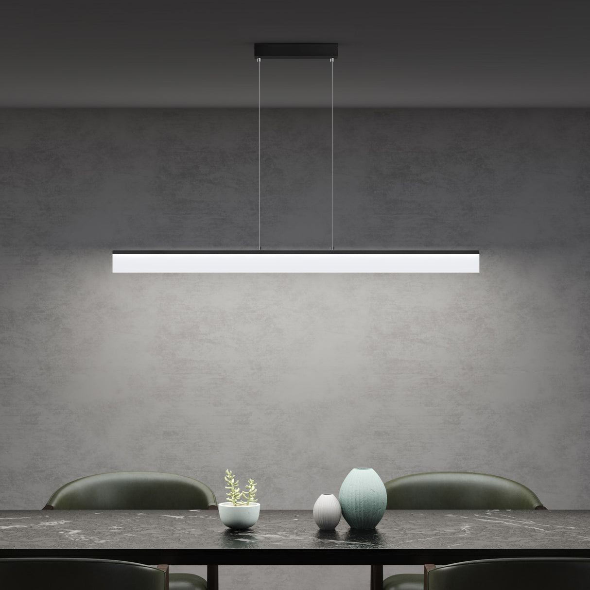 glasvilla Lampadario a Sospensione con Cavo Regolabile Lampada da Soffitto a Sospensione LED Dimmerabile con Telecomando per Sala da Pranzo, Camera da Letto e Soggiorno