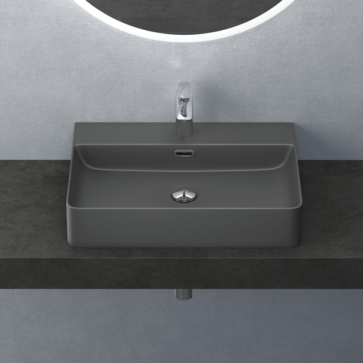 Lavabo de Encimera Glasvilla Meissen201 Cerámica con Recubrimiento Nano