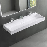Lavabo Glasvilla Col19 Mineralguss moderno con válvula incluida