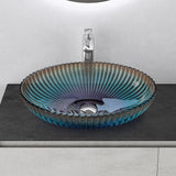 lavabo Glasvilla en verre, vasque à poser, lavabo ovale