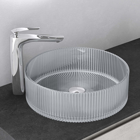 glasvilla Waschbecken Glas Aufsatzwaschbecken Glaswaschbecken Handwaschbecken Rund Waschschale