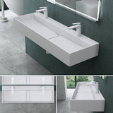 Lavabo Glasvilla Col6028 – Mineralguss con orificio para grifo, diseño y funcionalidad superior