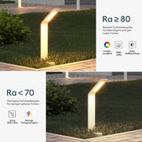 glasvilla luce da esterno IP65 luce da percorso esterna | Lampada da terra per giardino, lampada da giardino 3000K | Lampada da terra per esterni 6W Scout 